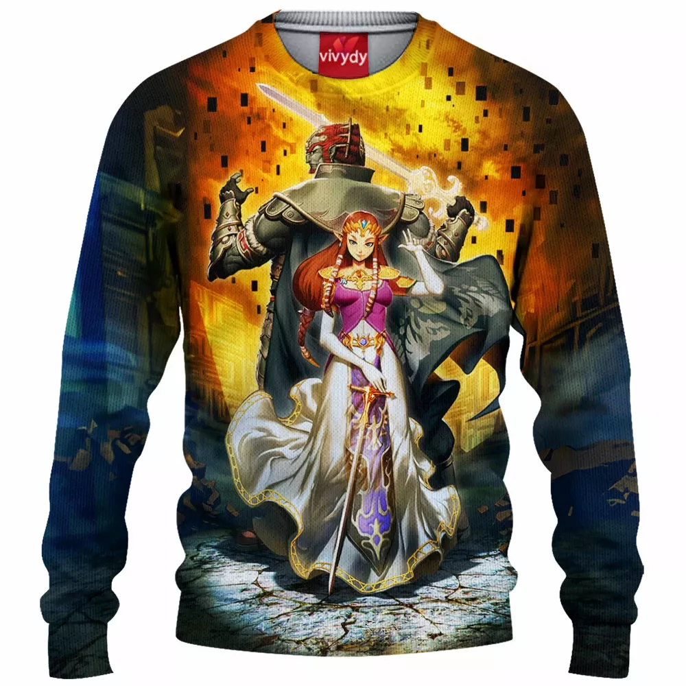 Ganondorf And Zelda Knitted Sweater