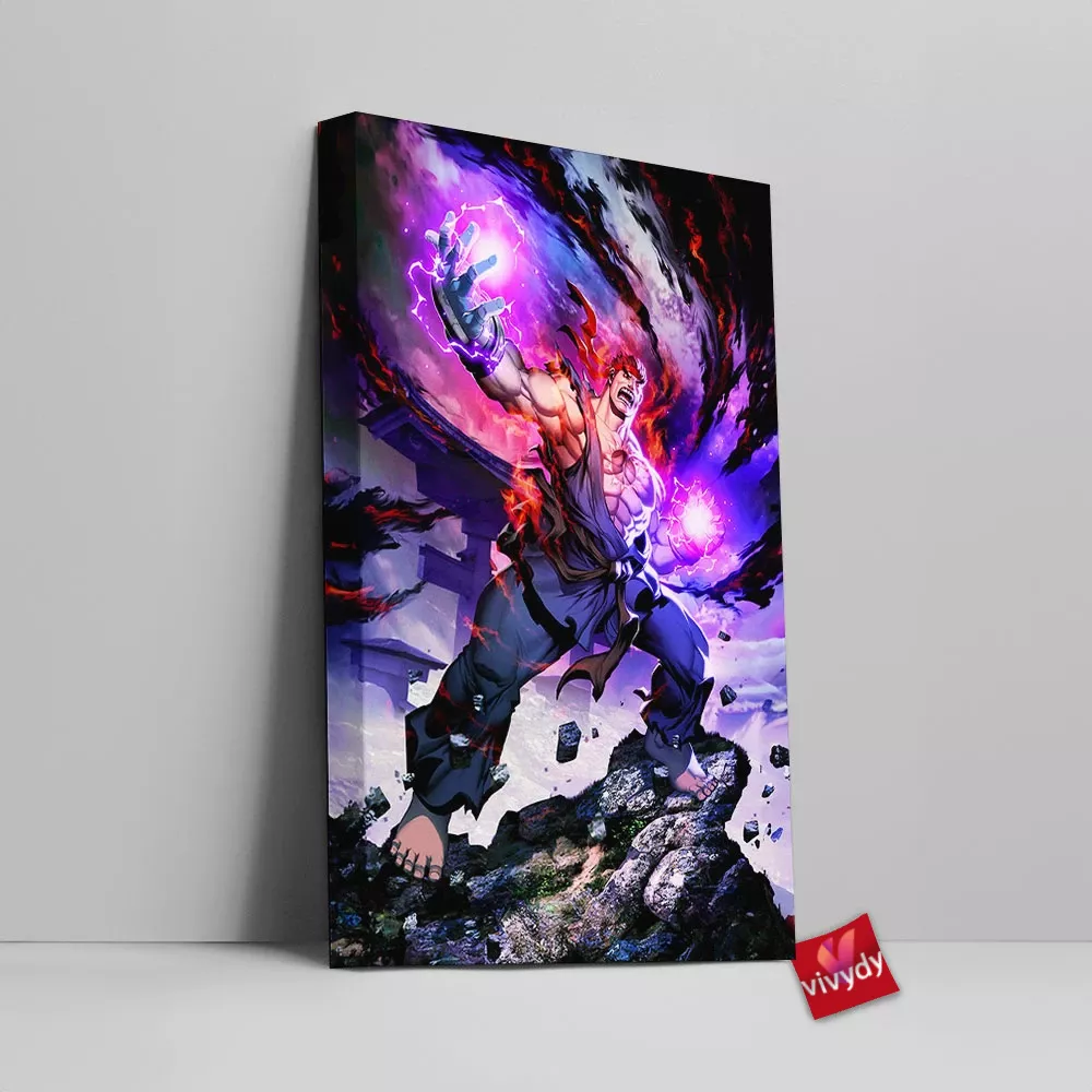 Evil Ryu Canvas Wall Art