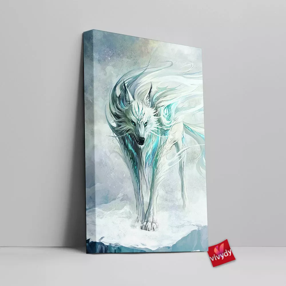 Winter Wolf Canvas Wall Art