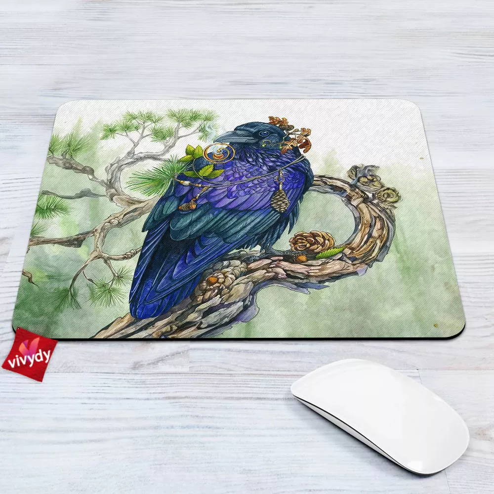 Black Raven Comic Mouse Pad