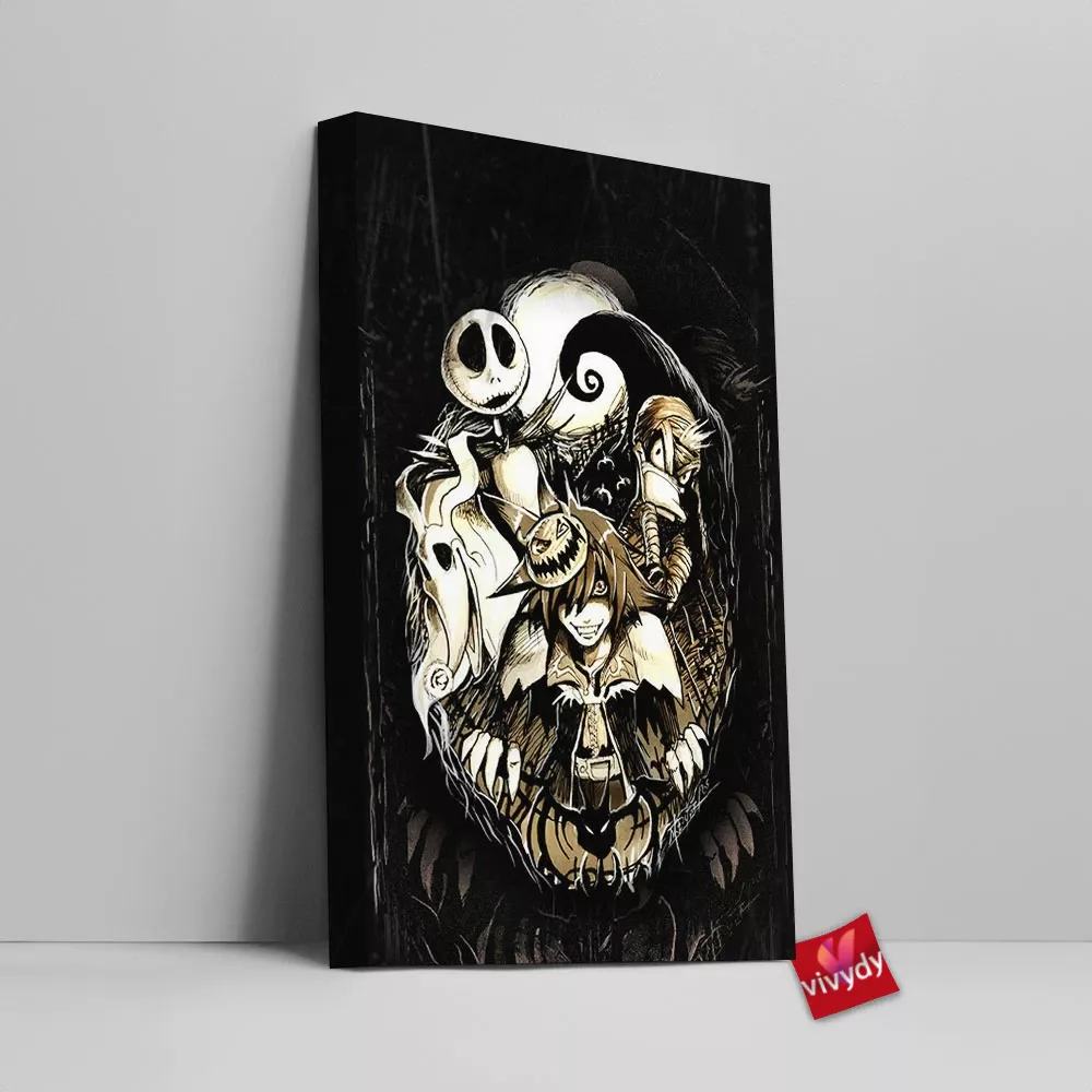 Halloween Town Canvas Wall Art