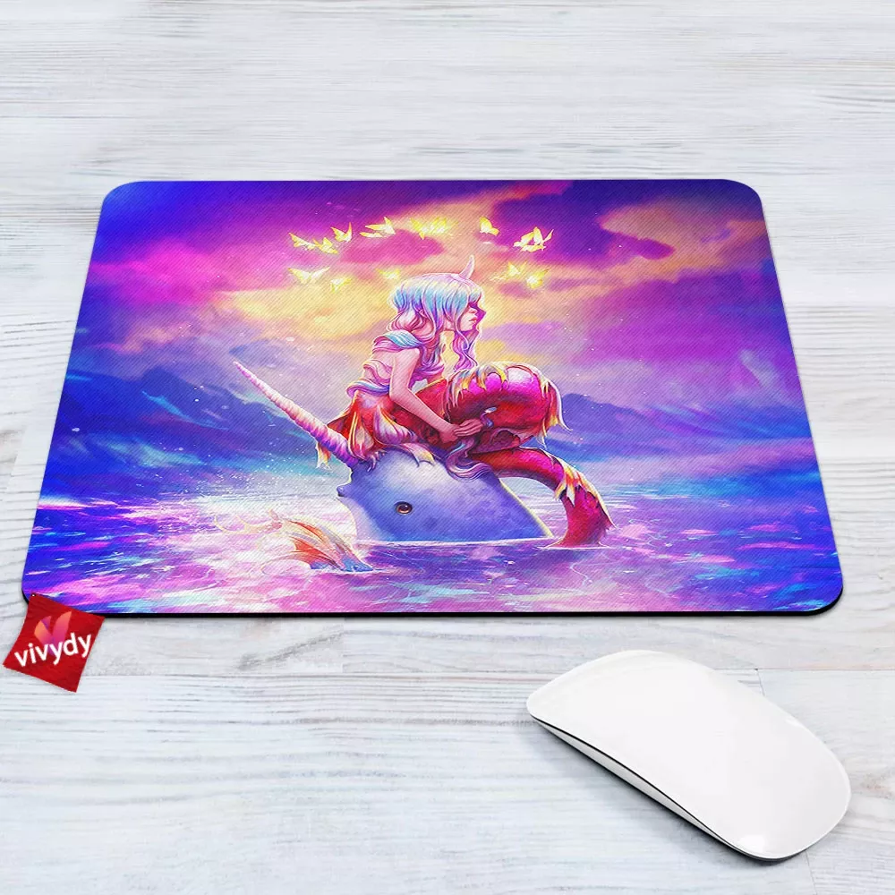 Mermaid Dolphin Mouse Pad