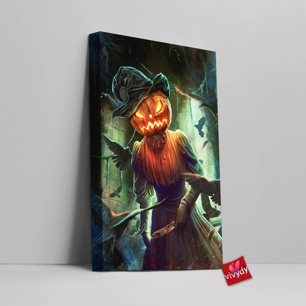 Madame Halloween Canvas Wall Art