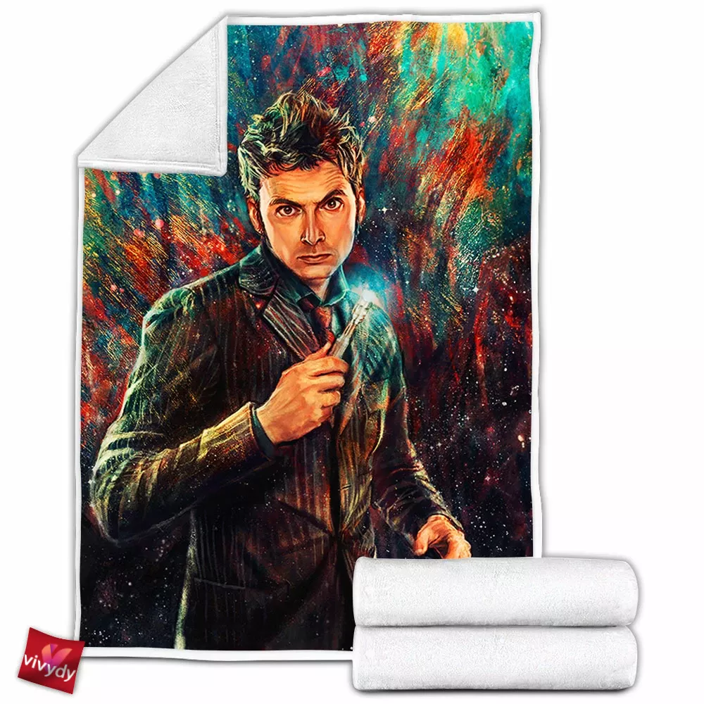 The Tenth Doctor Fleece Blanket