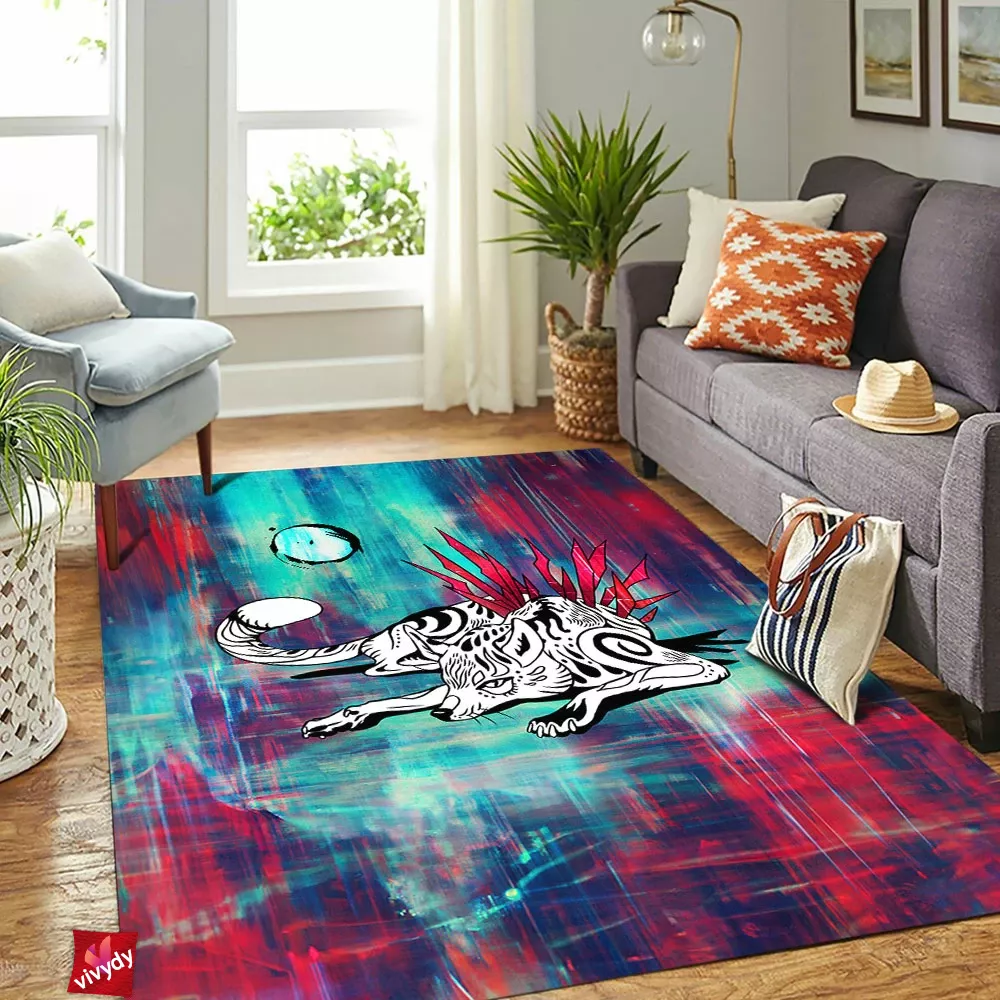 Wolf Rectangle Rug