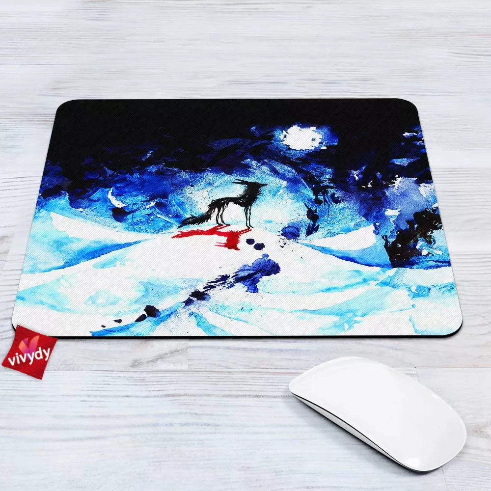 Ink Wolf Mouse Pad