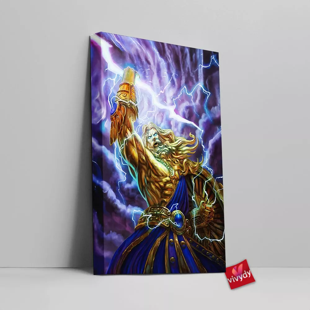 Zeus Smite Canvas Wall Art