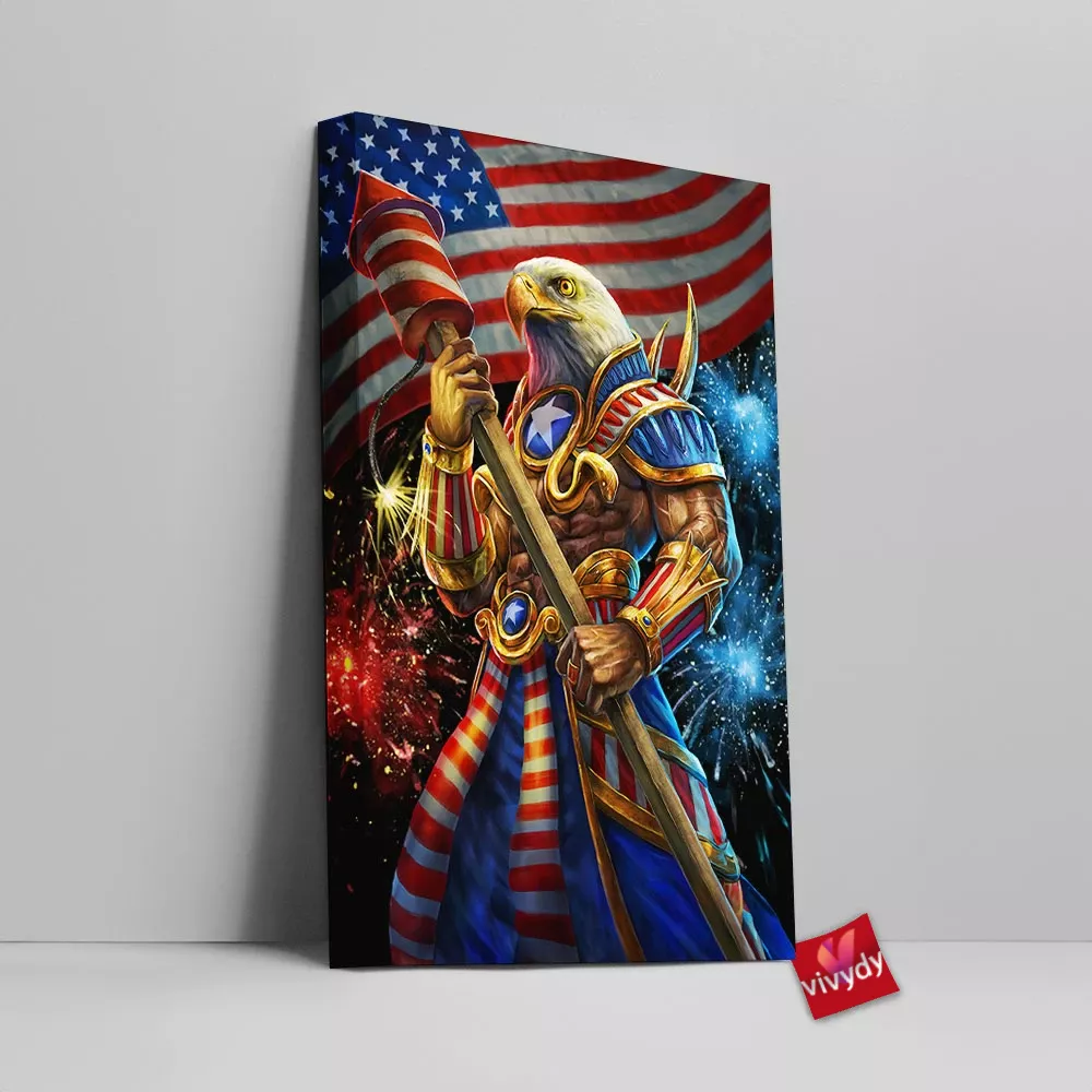 Ra Smite Canvas Wall Art