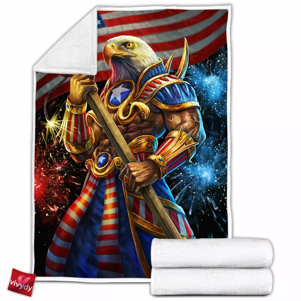 Ra Smite Fleece Blanket