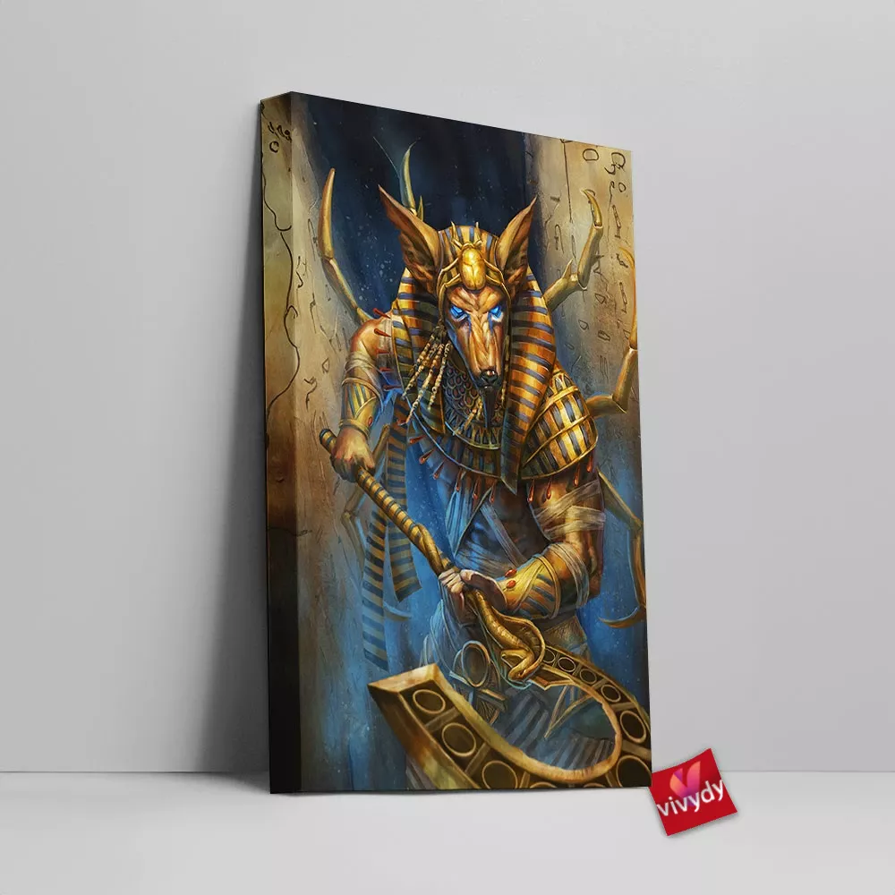 Anubis Canvas Wall Art