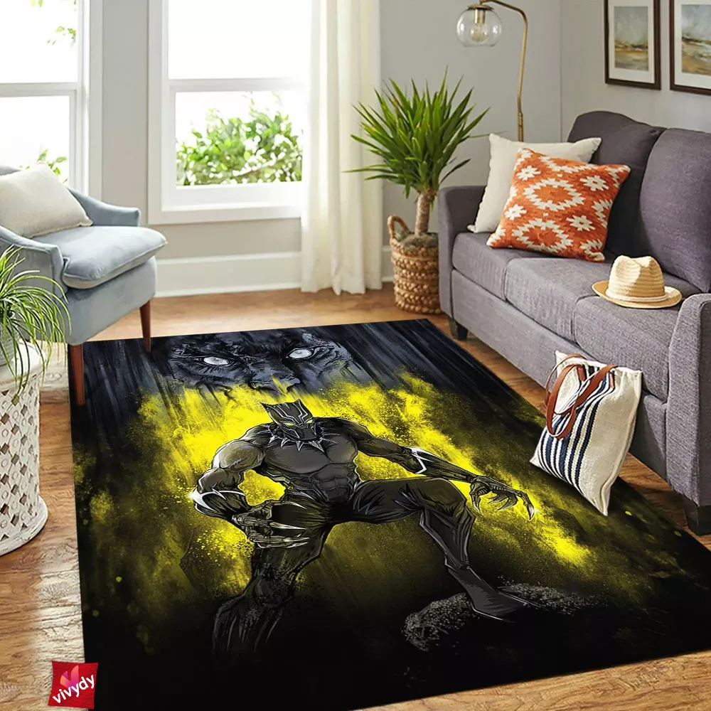 Black Panther Rectangle Rug