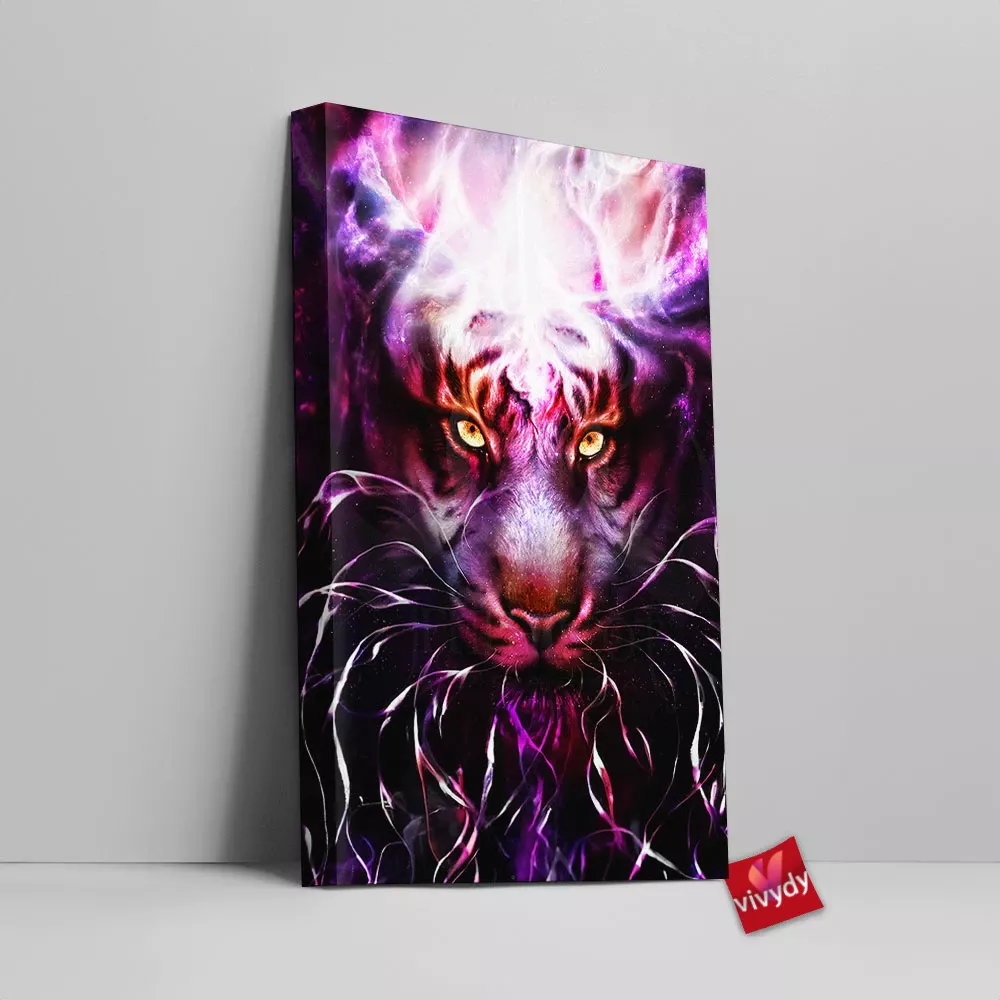 Burning Bright Tiger Canvas Wall Art