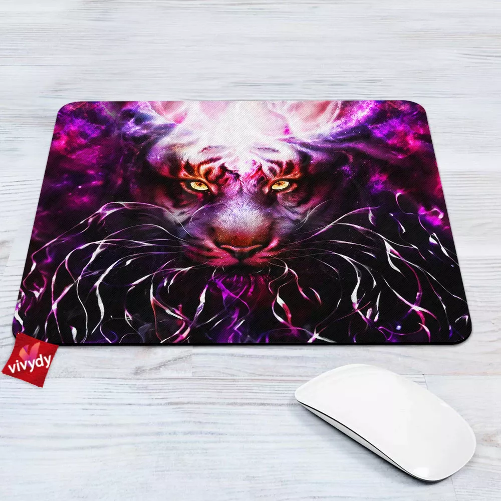 Burning Bright Tiger Mouse Pad