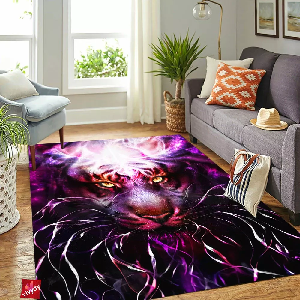 Burning Bright Tiger Rectangle Rug