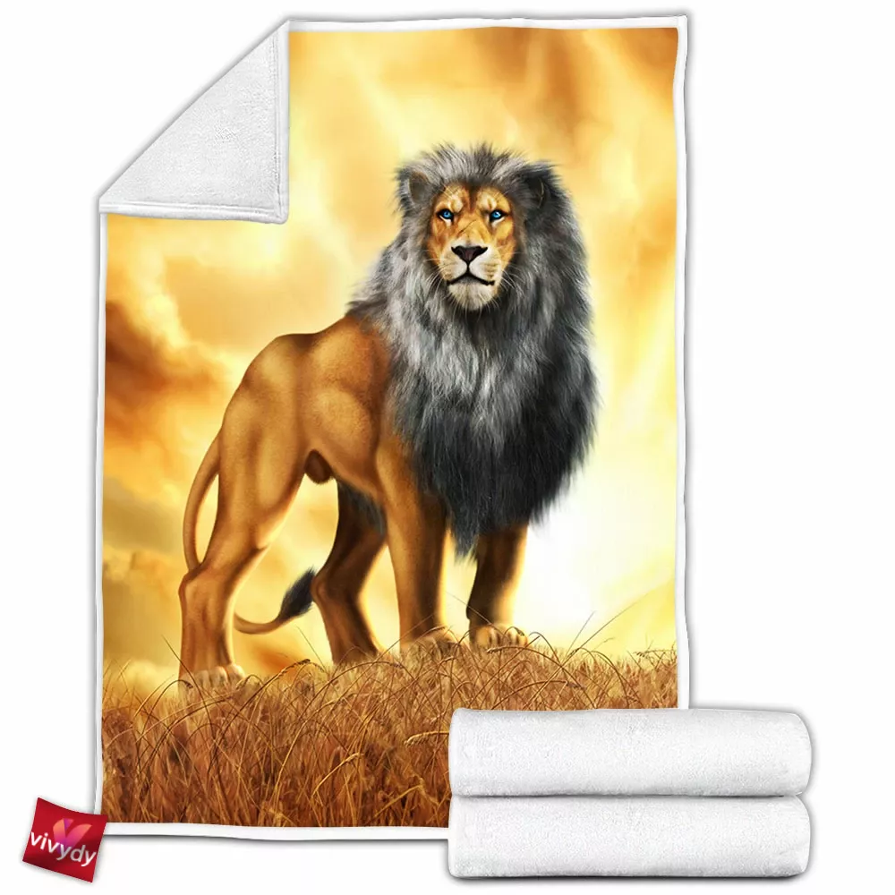 King Lion Fleece Blanket