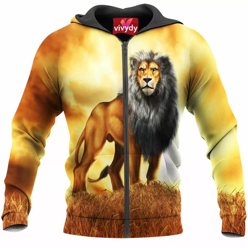 King Lion Zip Hoodie