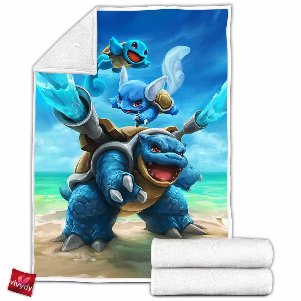 Squirtle Fleece Blanket