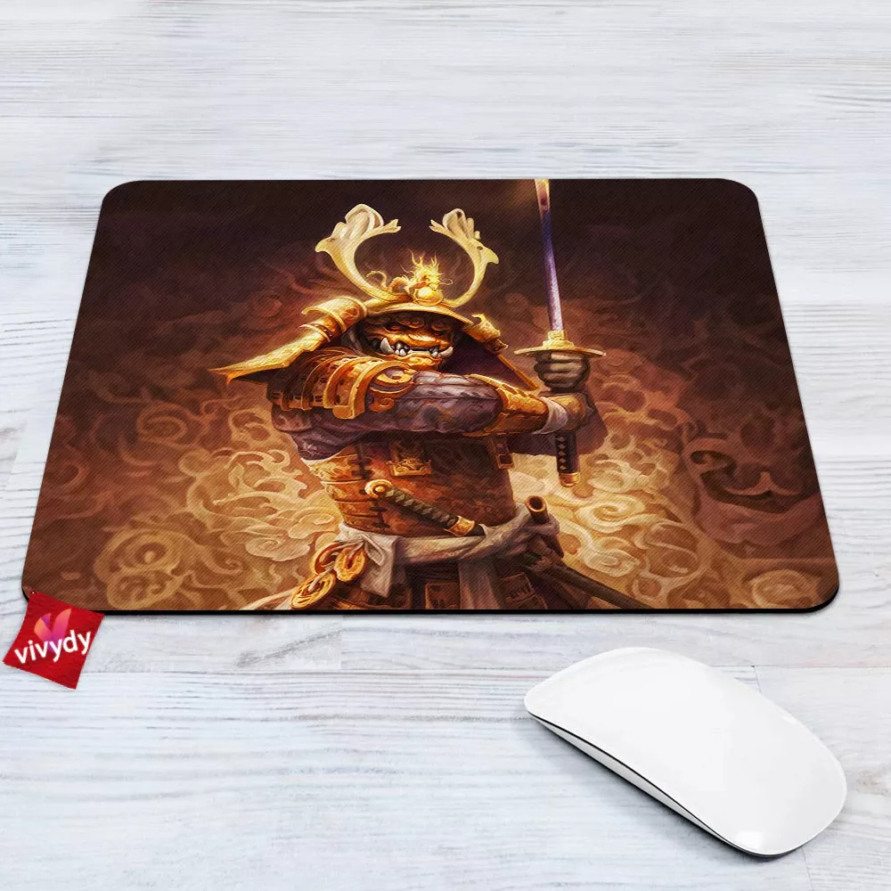 Golden Samurai Mouse Pad