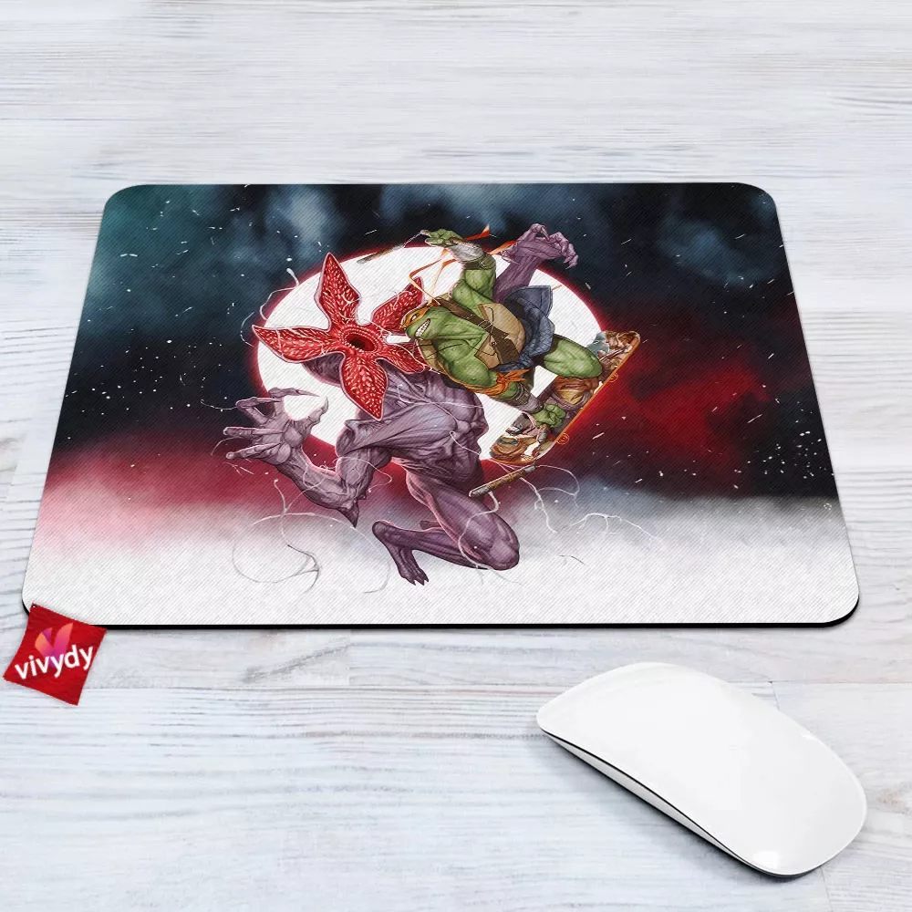 Tmnt Vs Stranger Things Mouse Pad