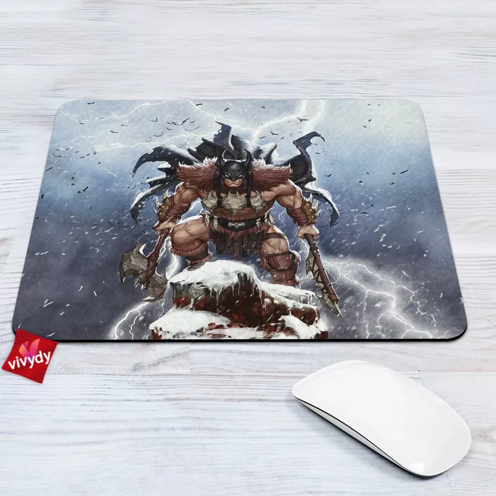 Batman Fighting The Frozen Mouse Pad