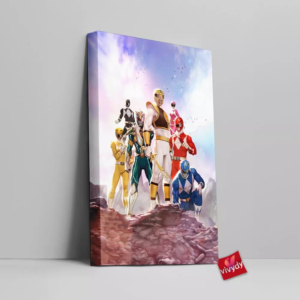 Power Rangers Mighty Morphin Canvas Wall Art