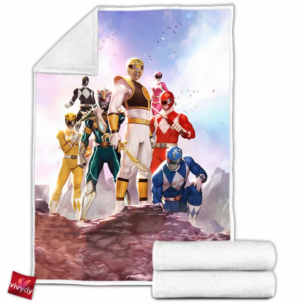 Power Rangers Mighty Morphin Fleece Blanket