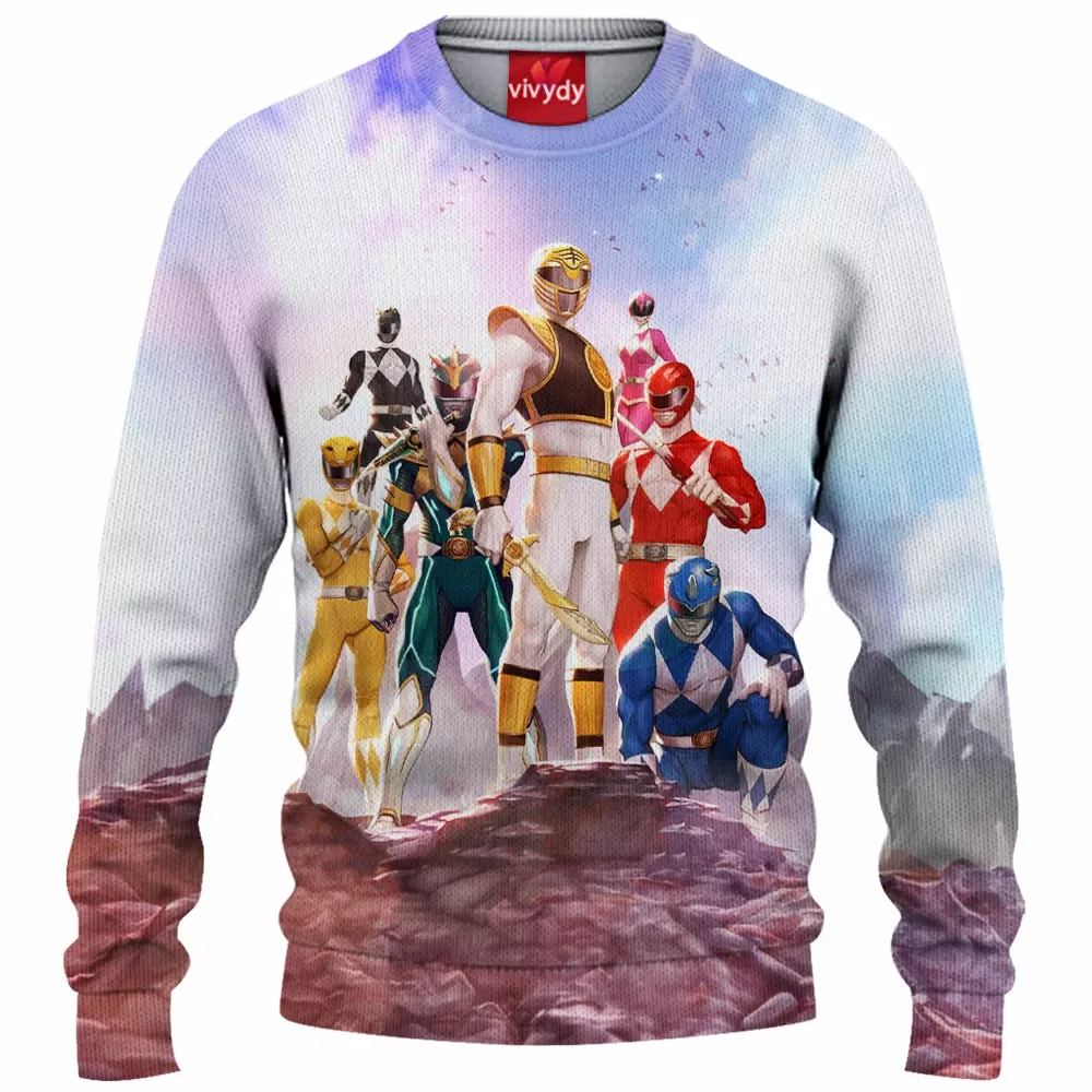 Power Rangers Mighty Morphin Knitted Sweater