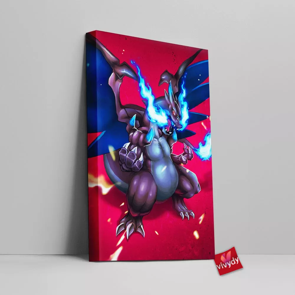 Mega Charizard Canvas Wall Art