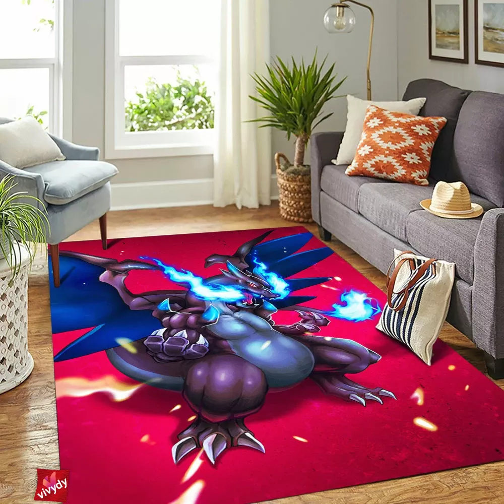 Mega Charizard Rectangle Rug