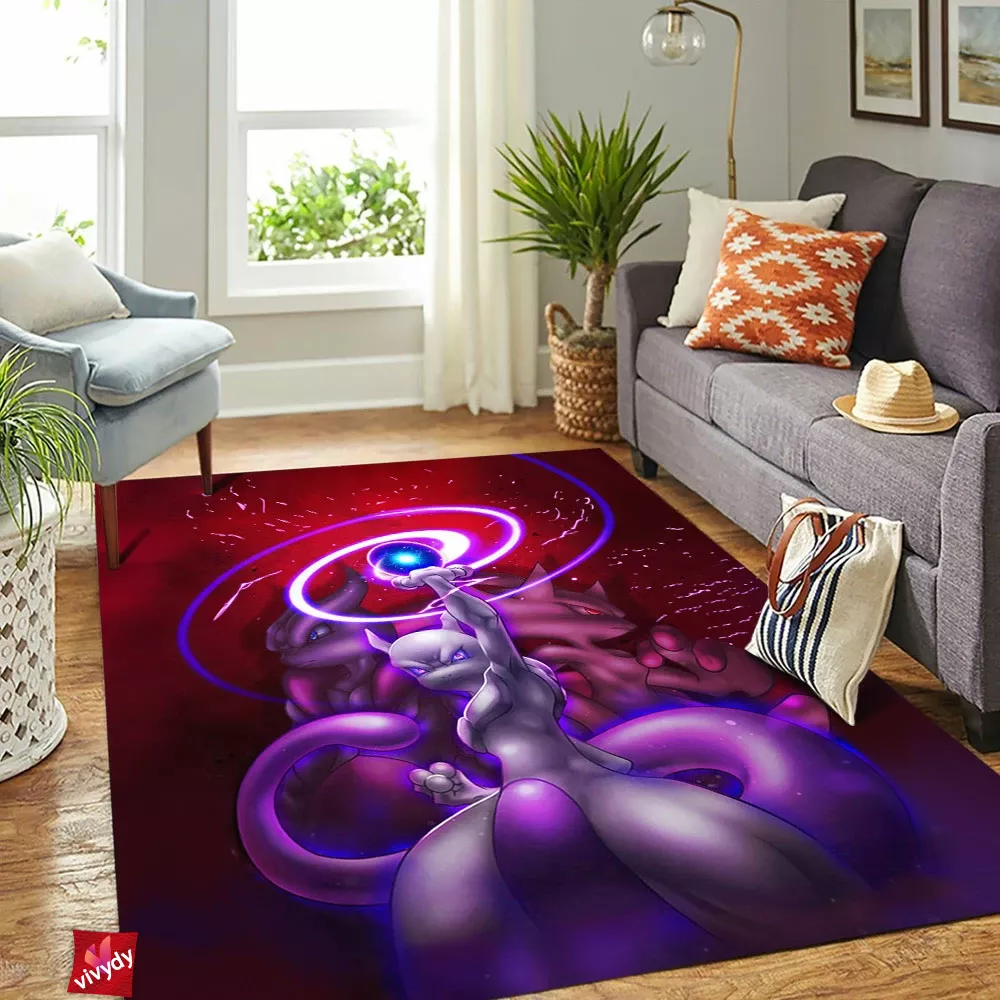 Mewtwo Rectangle Rug