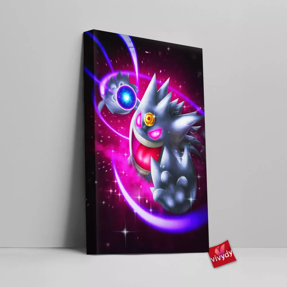 Mega Gengar Canvas Wall Art