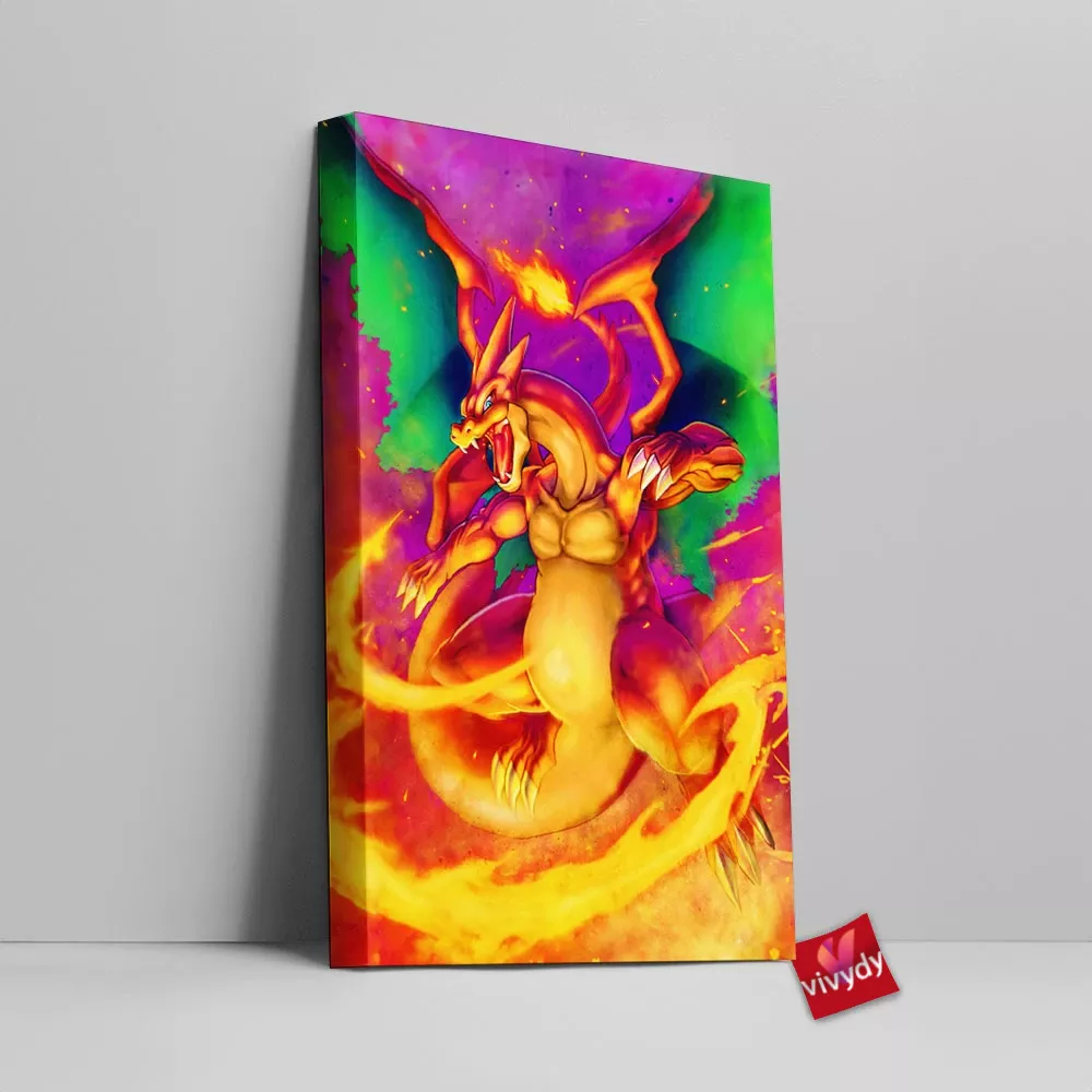 Mega Charizard Canvas Wall Art