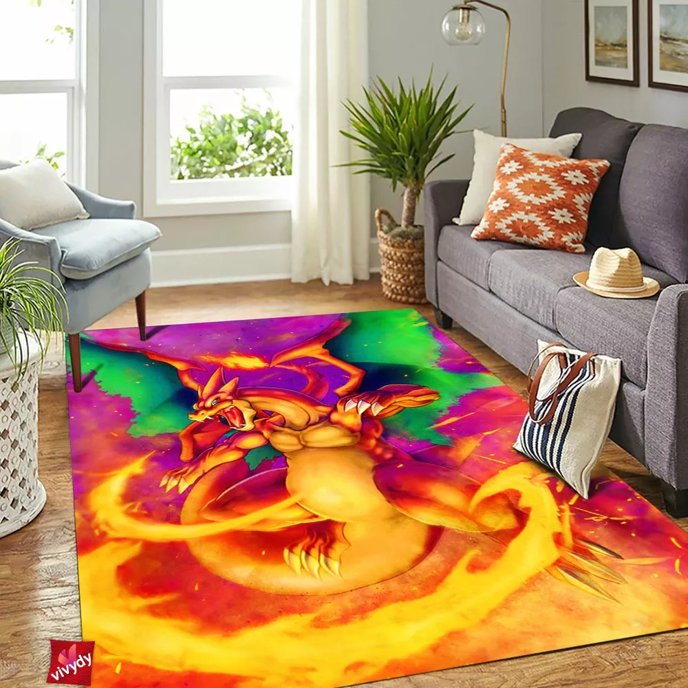 Mega Charizard Rectangle Rug