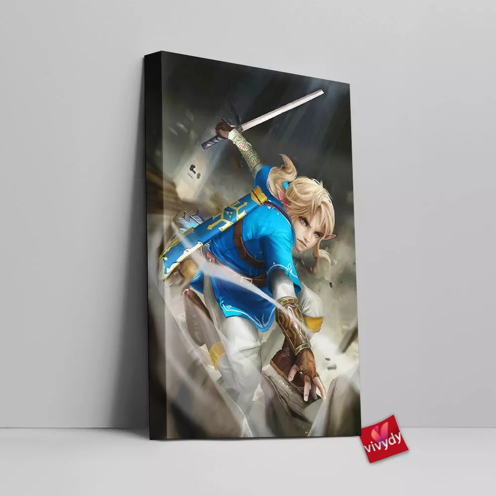 Breath Of The Wild Link Zelda Canvas Wall Art