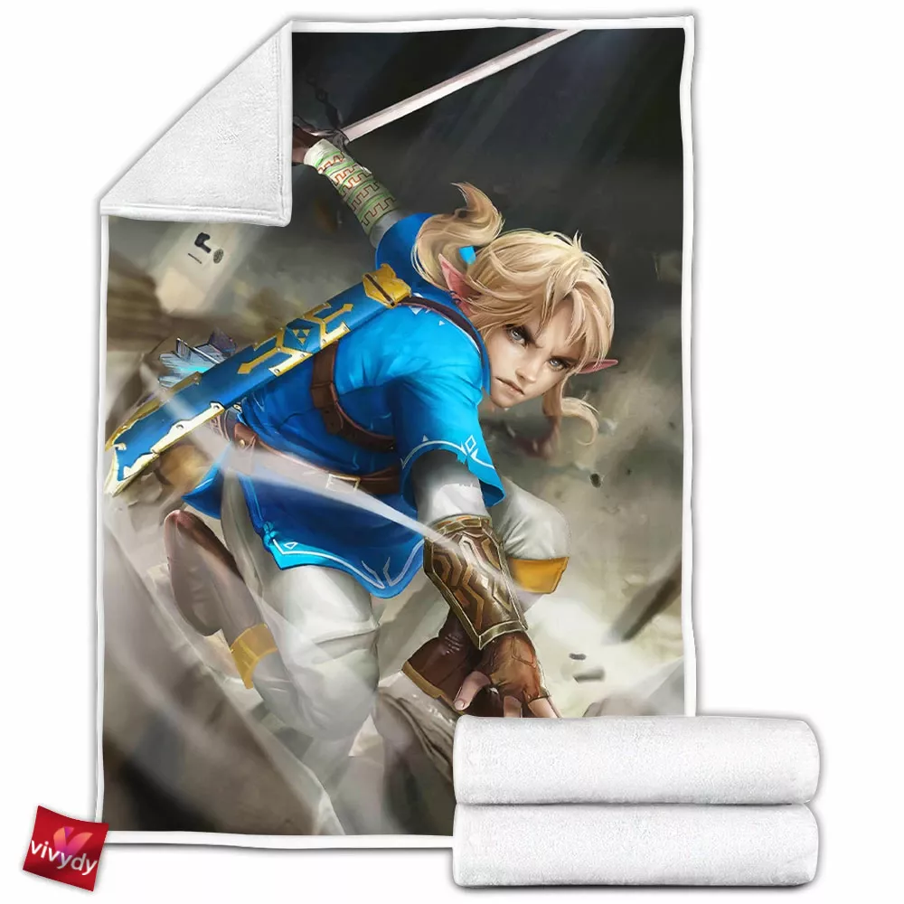 Breath Of The Wild Link Zelda Fleece Blanket