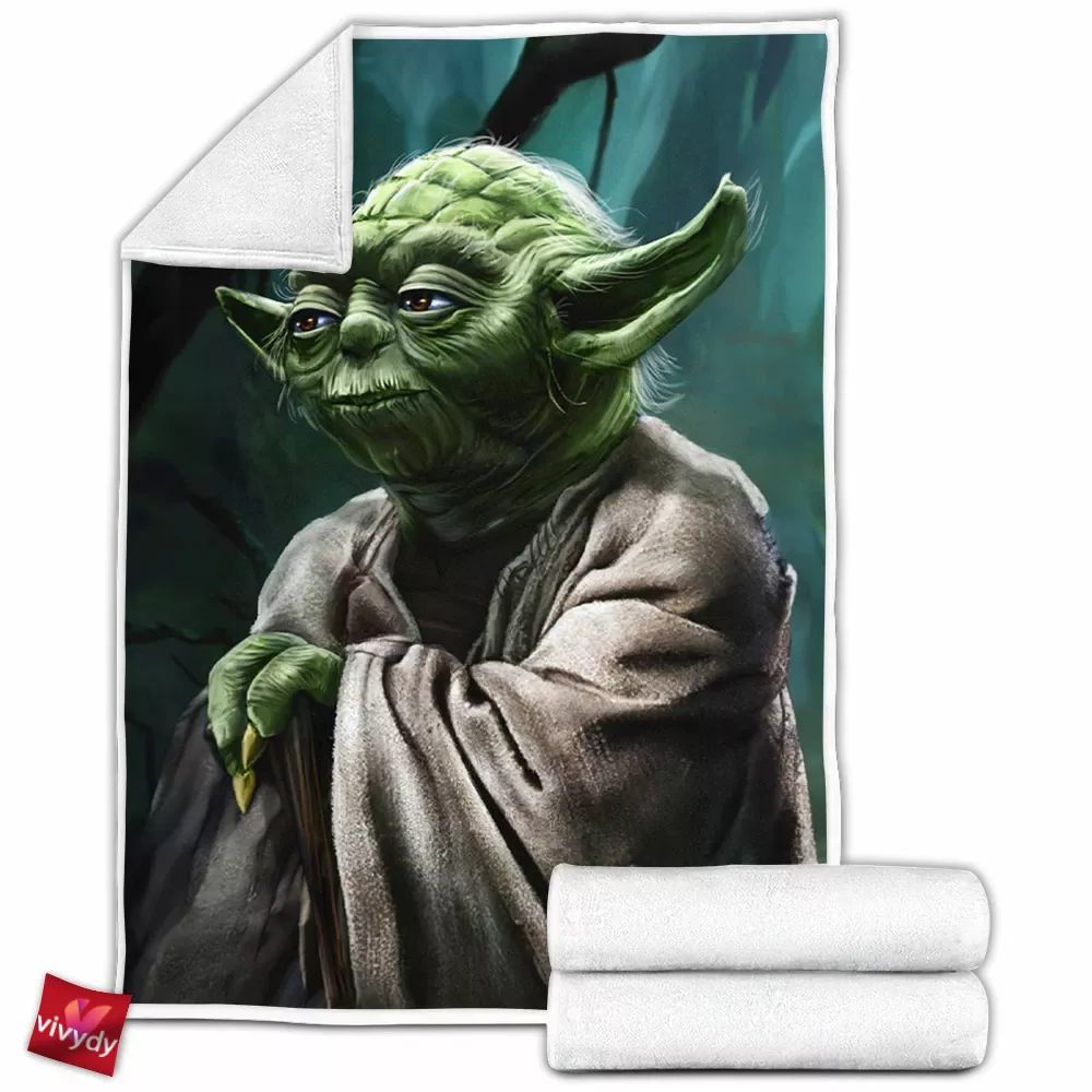 The Master Yoda Fleece Blanket