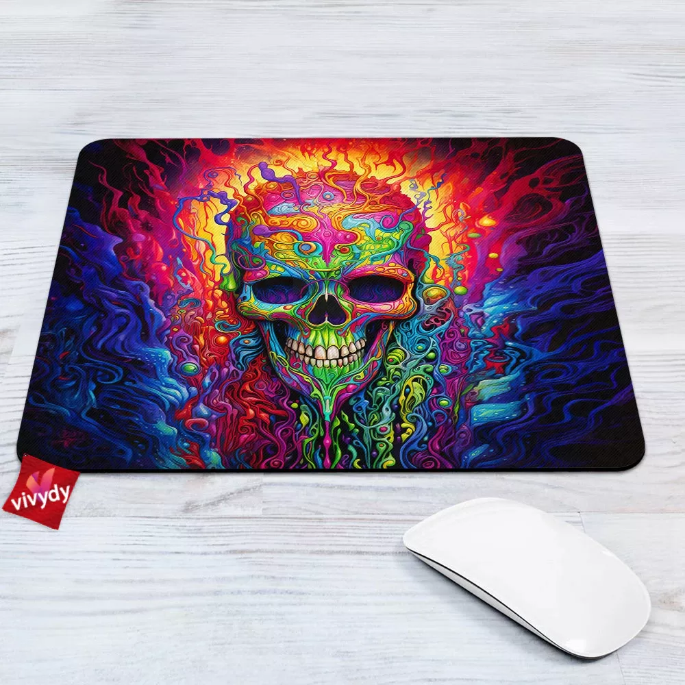 Colorful Skull Mouse Pad