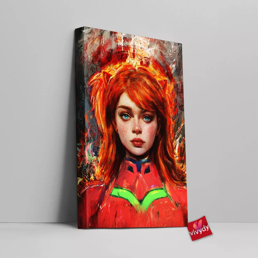 Asuka Langley Soryu Canvas Wall Art