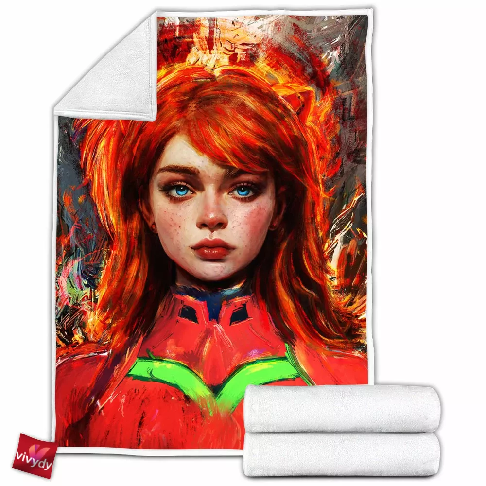 Asuka Langley Soryu Fleece Blanket