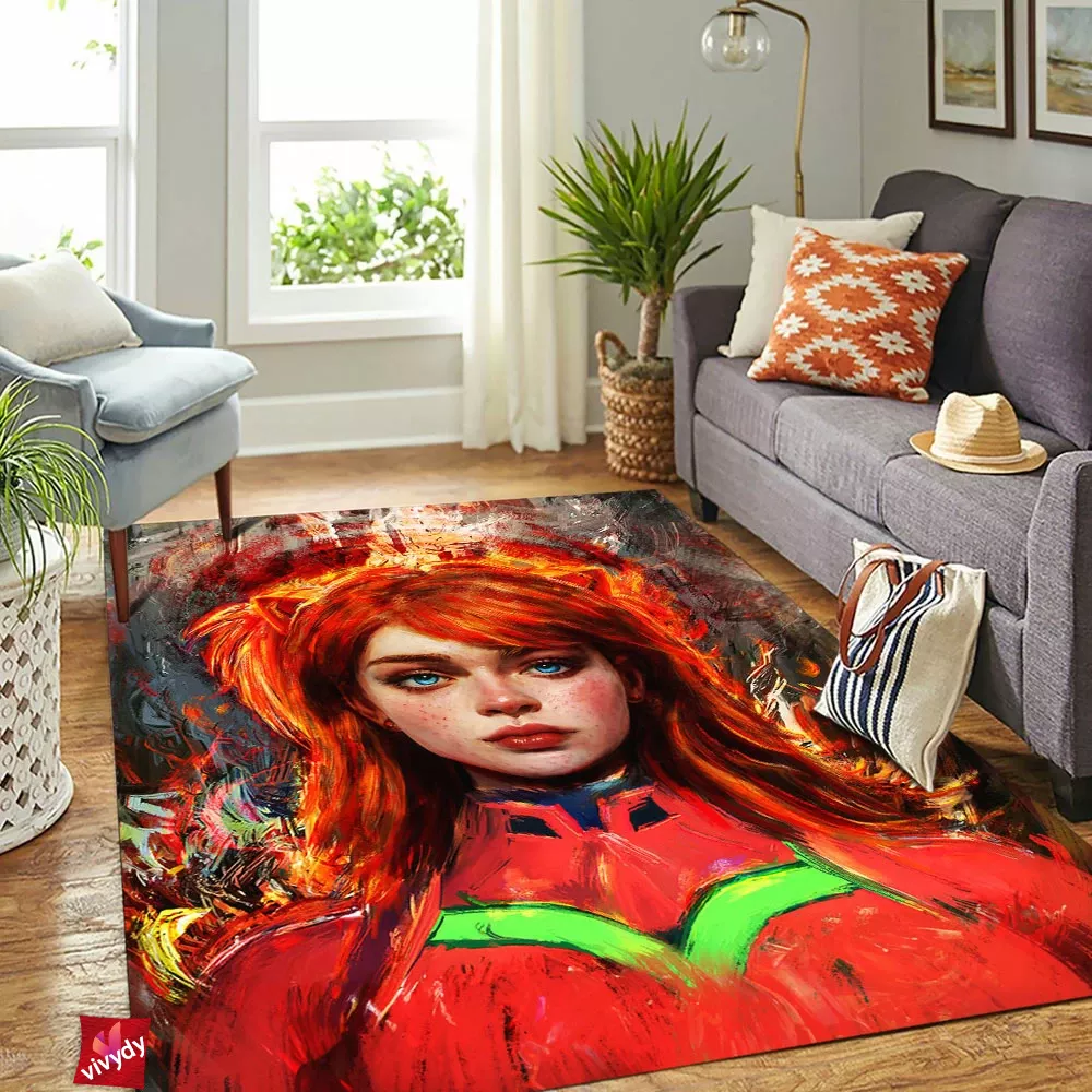 Asuka Langley Soryu Rectangle Rug