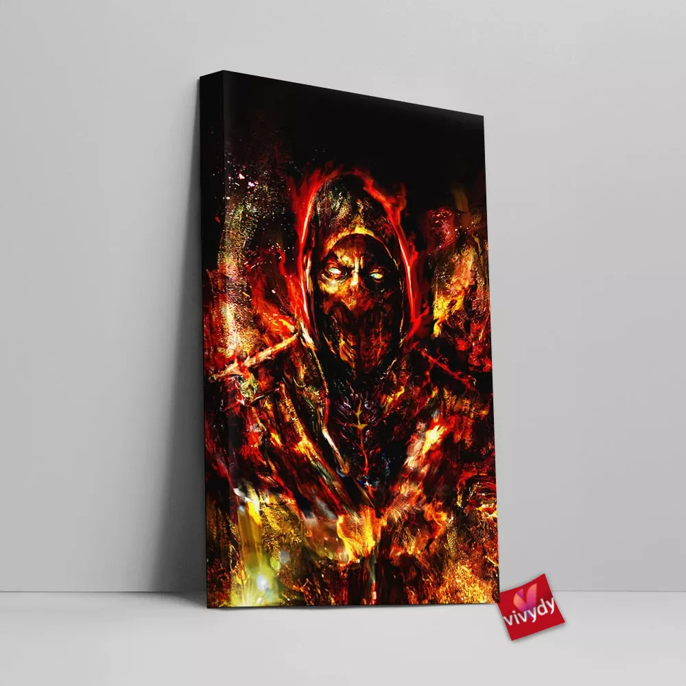 Scorpion Mortal Kombat Canvas Wall Art