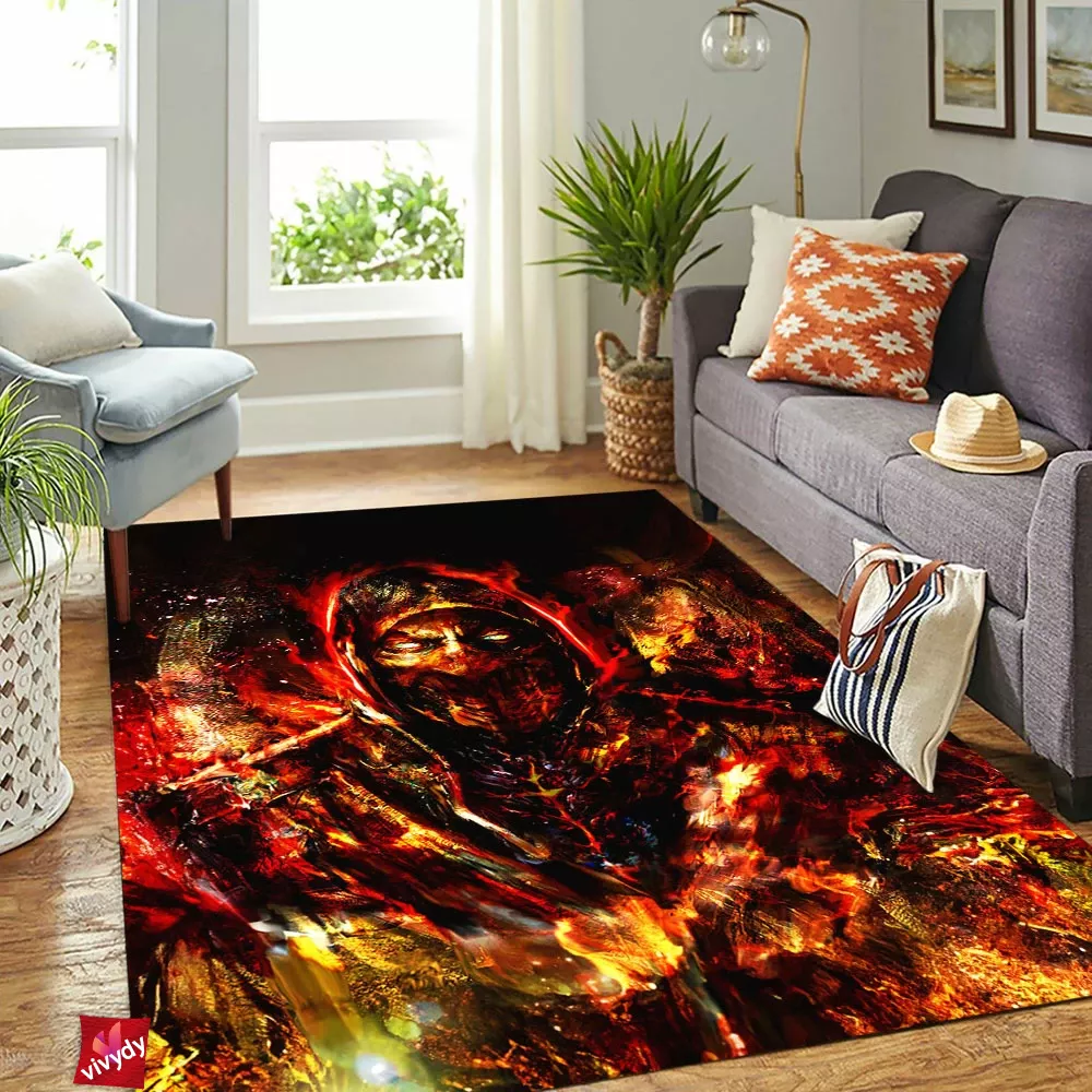 Scorpion Mortal Kombat Rectangle Rug