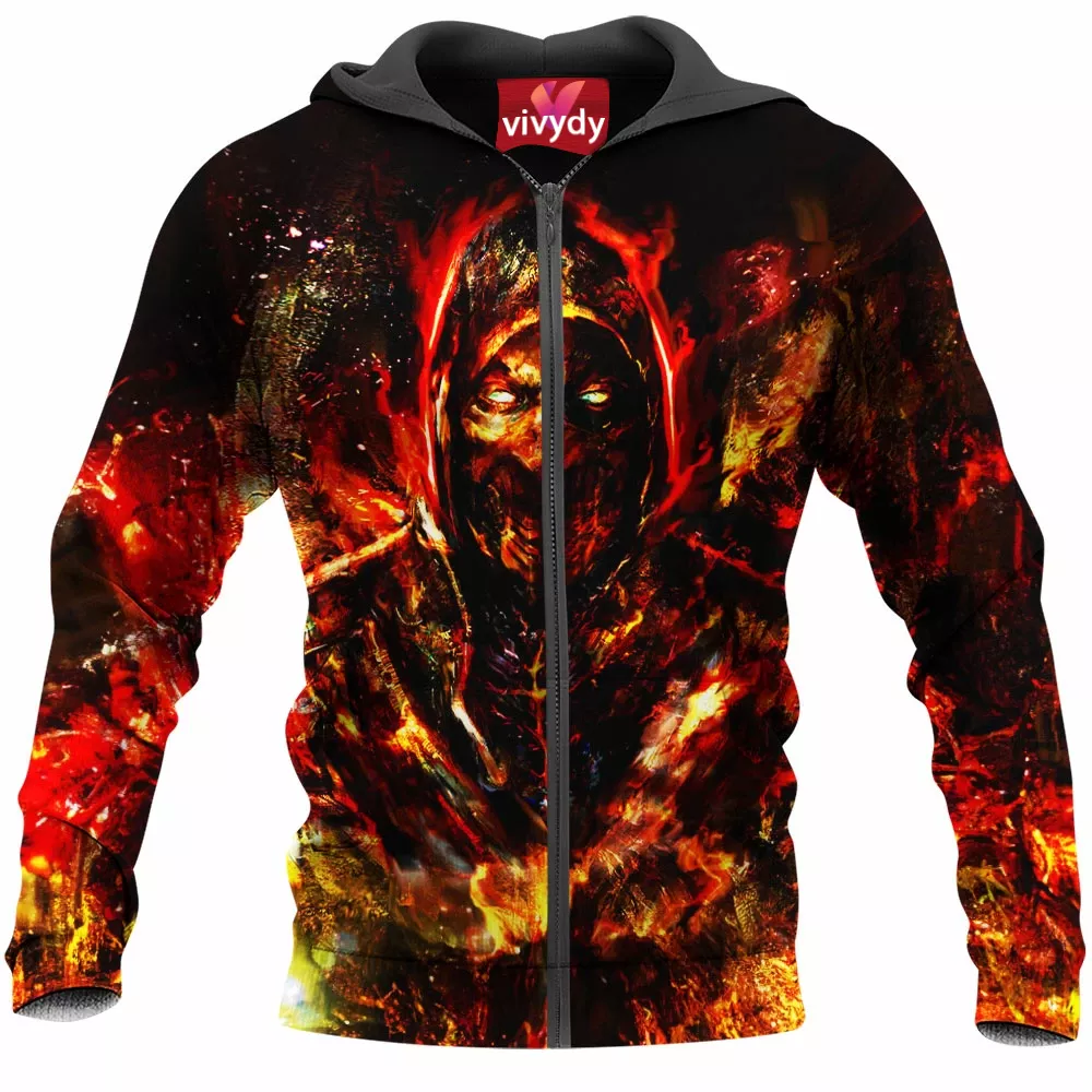 Scorpion Mortal Kombat Zip Hoodie