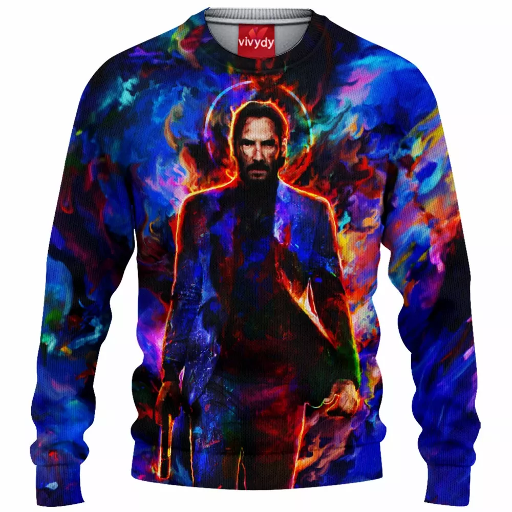 John Wick Keanu Reeves Knitted Sweater