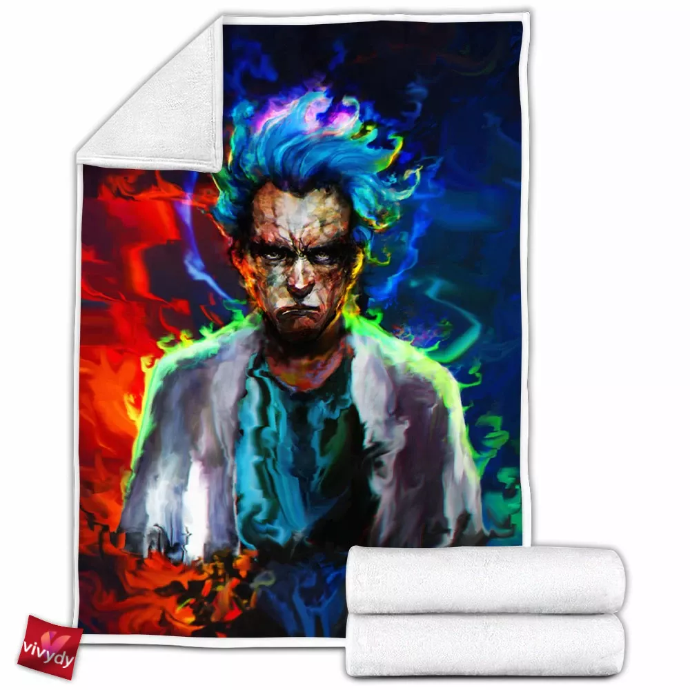 Rick And Morty Fleece Blanket