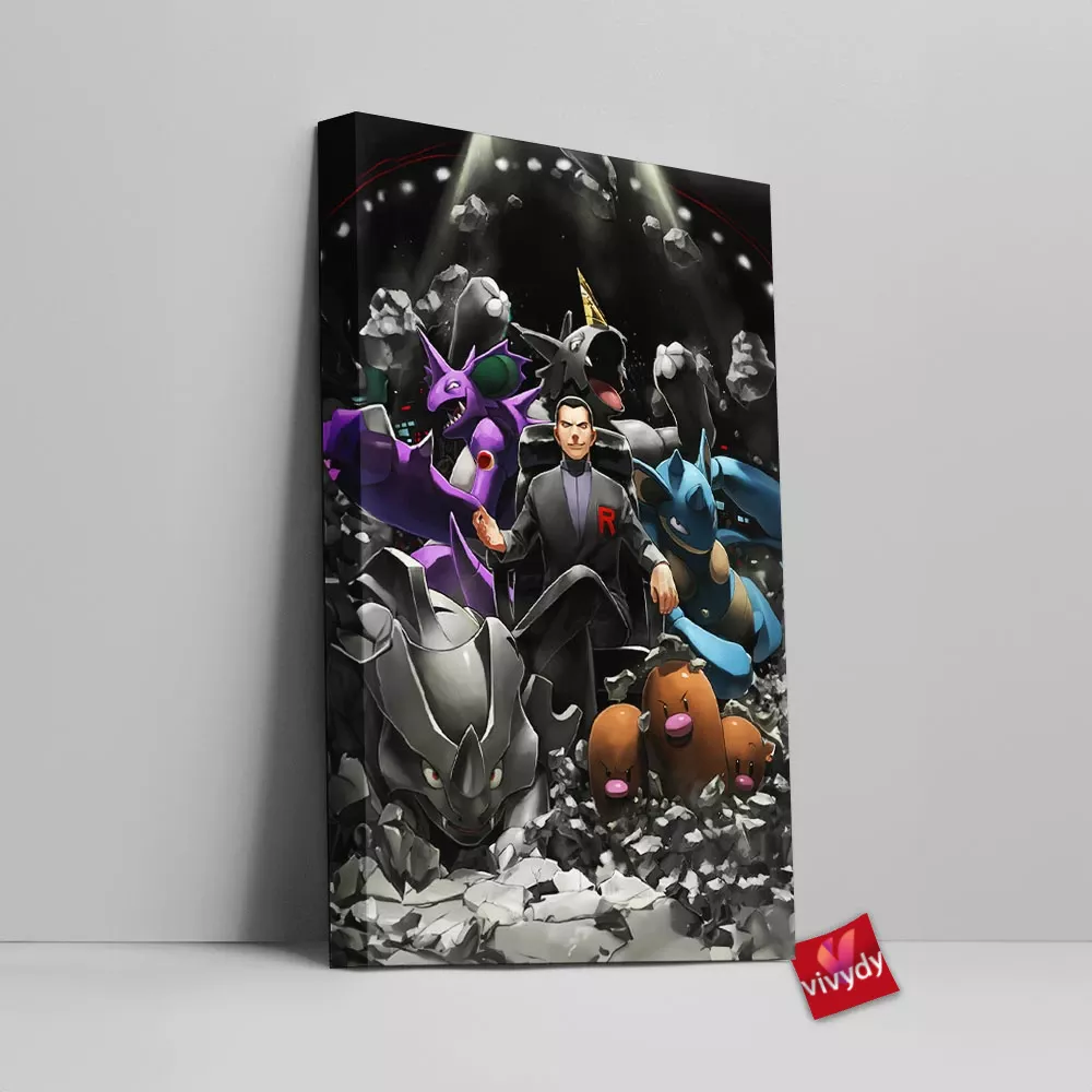 Team Rocket Leader Canvas Wall Art