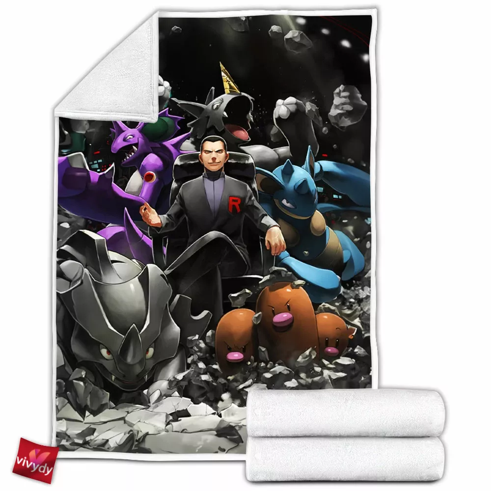 Team Rocket Leader Fleece Blanket