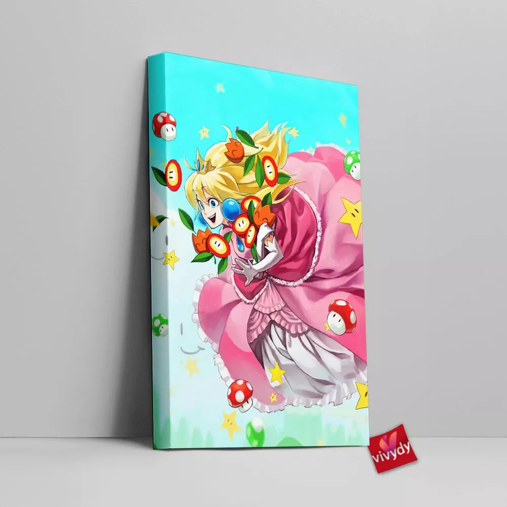 Princess Peach Canvas Wall Art