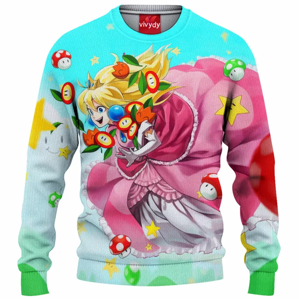 Princess Peach Knitted Sweater