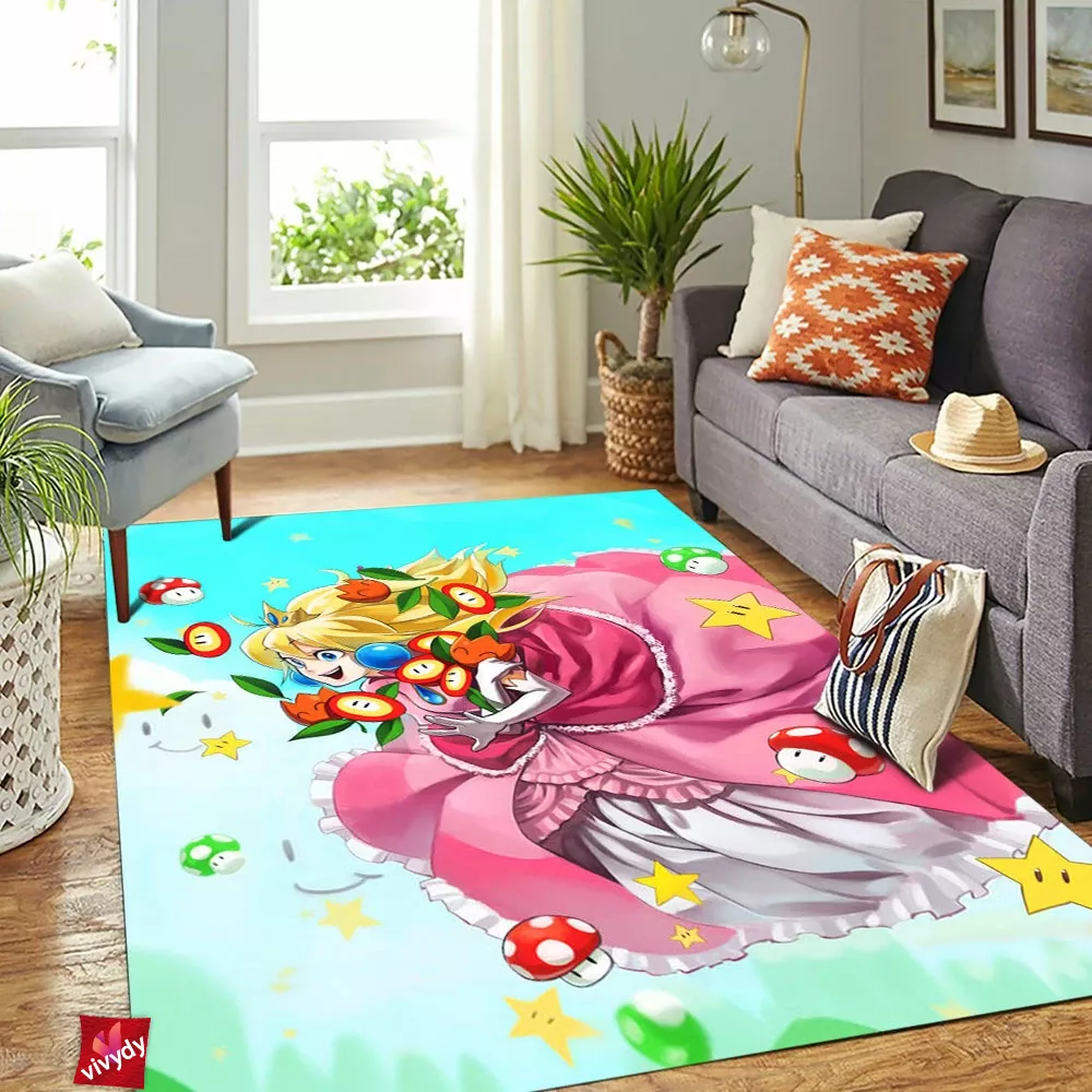 Princess Peach Rectangle Rug